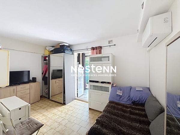 Appartement 1 pièce avec coin nuit - 20.41m2 + loggia 6m² - Rez-de-Jardin - Parking