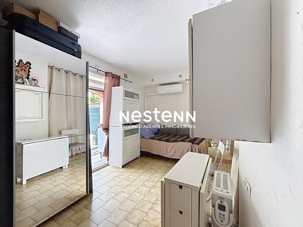 Appartement 1 pièce avec coin nuit - 20.41m2 + loggia 6m² - Rez-de-Jardin - Parking