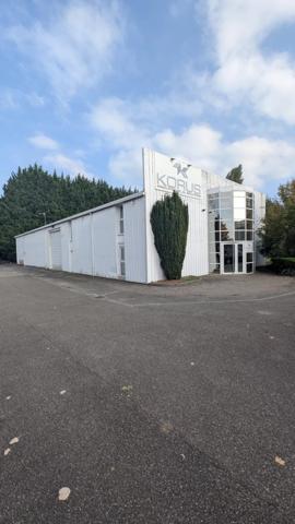 Locaux professionnels avec terrain situé à 67150 Nordhouse, dans le Grand Ried du prestigieux bassin d'Alsace.