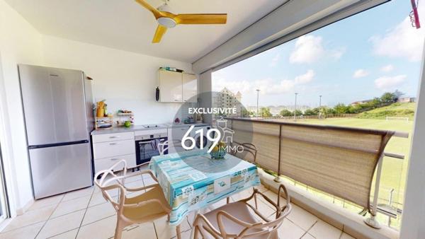 Grand T1 meublé et équipé, Marina du Marin