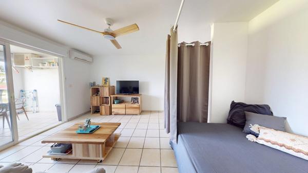 Grand T1 meublé et équipé, Marina du Marin