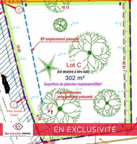 Terrain à vendre de 302 m²