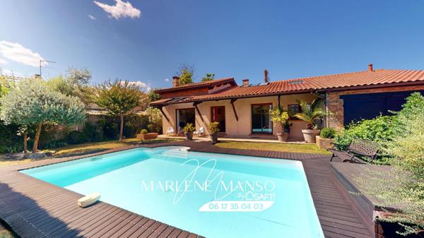 3 mn du tram C maison au calme avec piscine et garages