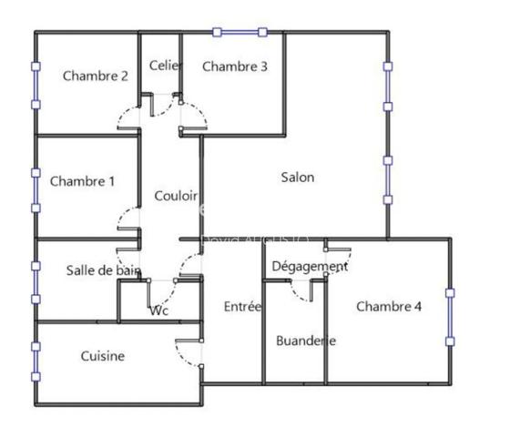 Appartement à LA TOUR-DE-SALVAGNY, 69890 - 5 pièces 103m²