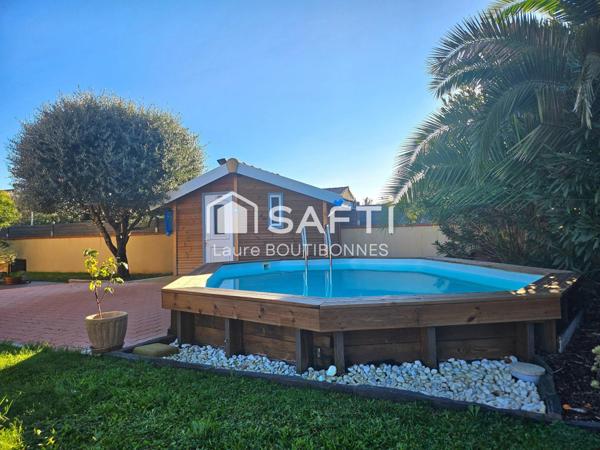 Maison de plain pied double garage et piscine