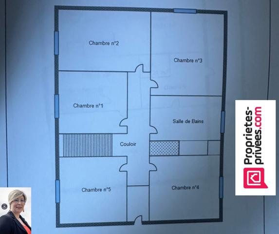 ILLE-ET-VILAINE - 35560 - VAL COUESNON - MAISON FAMILIALE 126 M2 / 5 CHAMBRES 155 000