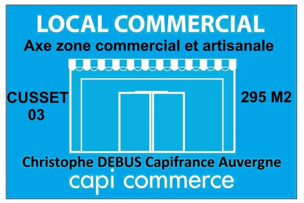 Local, magasin à louer 295 M2 proche de VICHY Zone commerciale de CARREFOUR CUSSET (03)