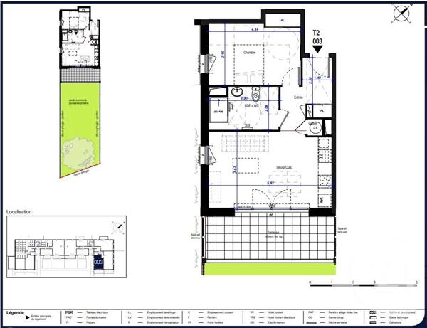 Appartement F2 à vendre  2 pièces - 47,01 m2 CAUTERETS - 65