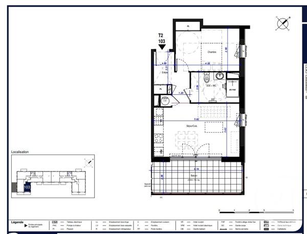 Appartement F2 à vendre  2 pièces - 47,01 m2 CAUTERETS - 65