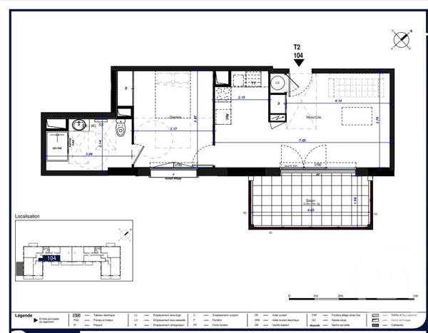Appartement F2 à vendre  2 pièces - 47,01 m2 CAUTERETS - 65