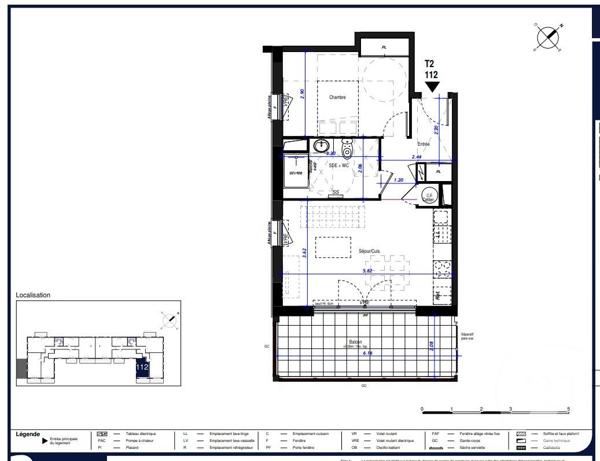 Appartement F2 à vendre  2 pièces - 47,01 m2 CAUTERETS - 65