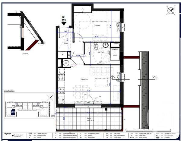Appartement F2 à vendre  2 pièces - 47,01 m2 CAUTERETS - 65