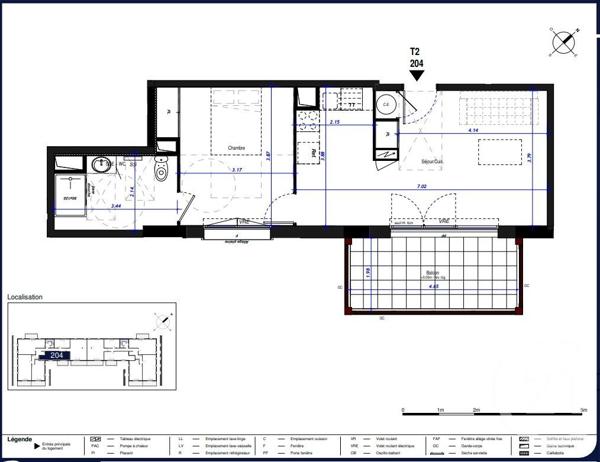 Appartement F2 à vendre  2 pièces - 47,01 m2 CAUTERETS - 65