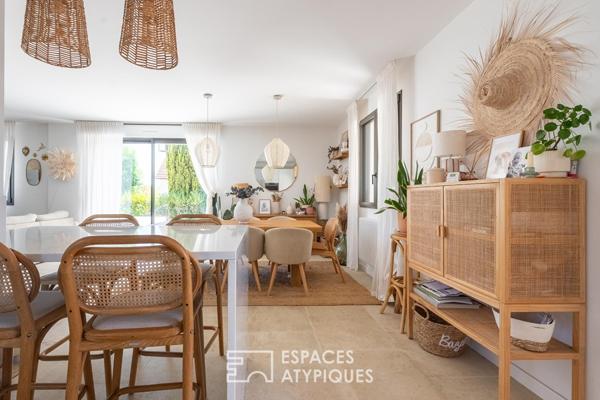 Propriété contemporaine de 185 m² avec jardin, terrasse et maisonnette de rapport