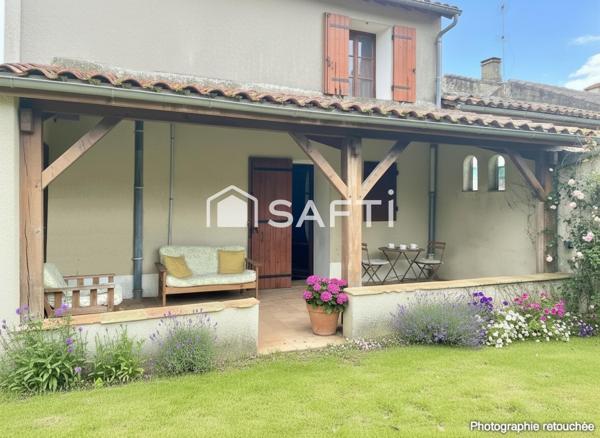 Maison spacieuse et lumineuse à vendre à Barbaste – 125 m², 5 ch., avec grand jardin de 1000 m² !