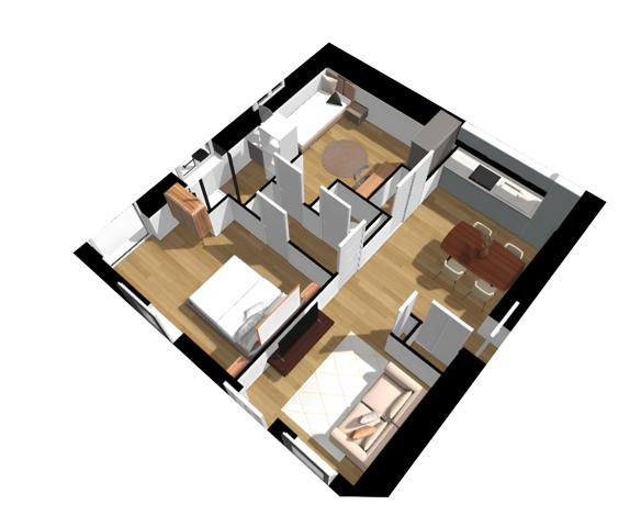 Appartement à vendre 3 pièces 47 m² Vaulx-Milieu