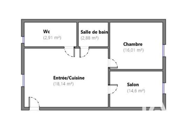 Appartement à vendre 3 pièces 54 m² Marchenoir