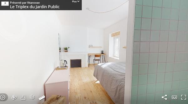 Studio avec salle de bain privative — Coliving de charme, Jardin Public / Fondaudège