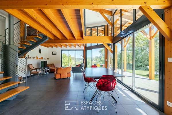 Élégante maison contemporaine à l’abri des regards.