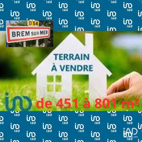 Terrain à vendre 451 m² Brem-sur-Mer