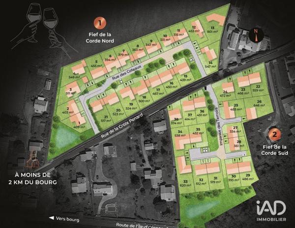 Terrain à vendre 451 m² Brem-sur-Mer