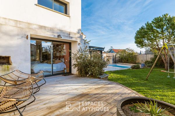 Maison charentaise rénovée avec piscine