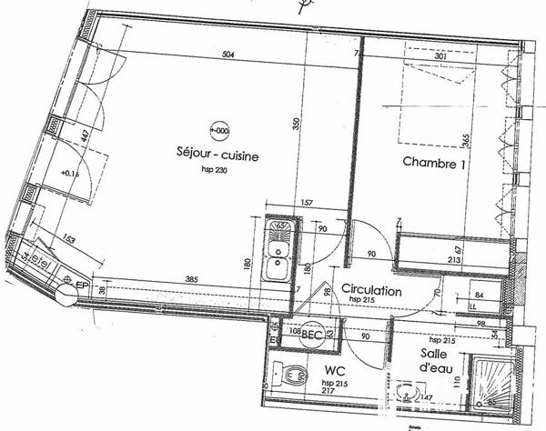 NANTES, MELLINET | APPARTEMENT 2p (53m² | 1ch)