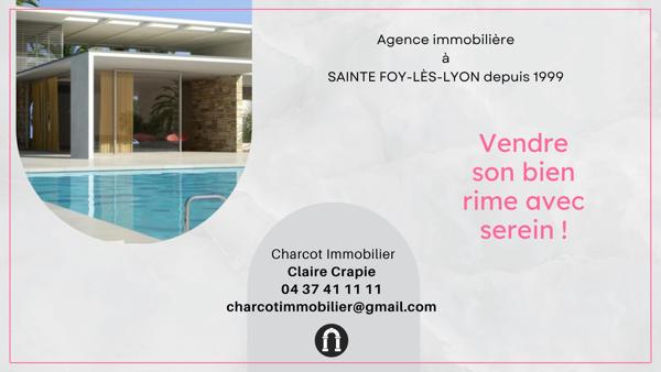 Coup de cœur assuré à Sainte-Foy-lès-Lyon – T2 standing + loggia + ascenseur. Garage en sus du prix