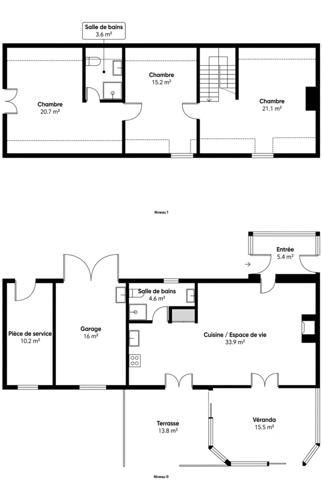 Maison à vendre 4 pièces PLOUHINEC (29)