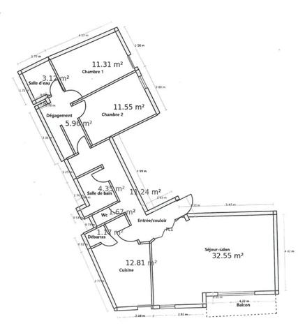 Appartement à vendre à Chalon-sur-Saône (71100)
