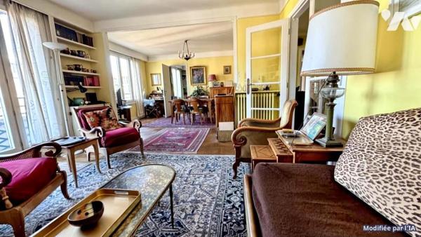 75016 PARIS - APPARTEMENT 5 PIECES-CHAMBRE DE SERVICE - BOX - A RENOVER