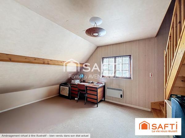 Maison 174 m² – 6 chambres – Sous-sol total – Fort potentiel