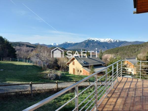 Chalet de 125m² sur 2 niveaux +appartement en rez de jardin de 42m² à finir sur 1060m² de terrain