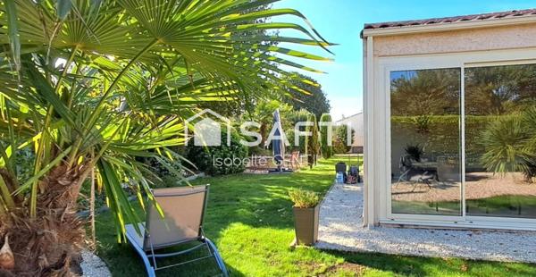 Maison de plain pied avec jardin arboré sans vis-à-vis
