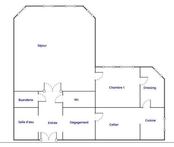 Appartement 2 pièces - 80 m²