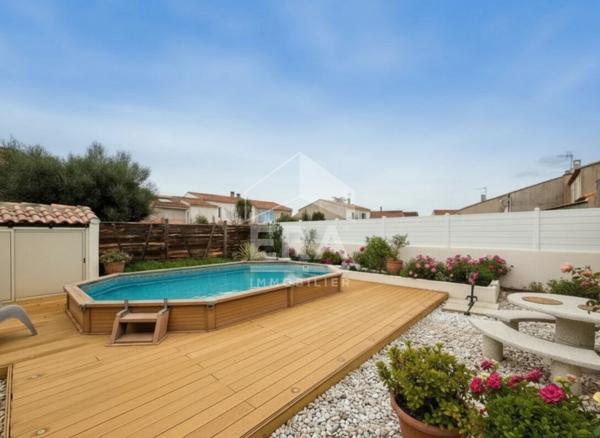 A VENDRE - VITROLLES - Maison T6 de 144 m2 - 4 CH - Garage et place privative