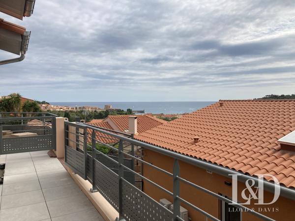 BEAU DUPLEX SUR LES HAUTEURS DE COLLIOURE