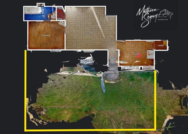 Appartement T2 de 45m² avec jardin de 84m² à Charbonnières