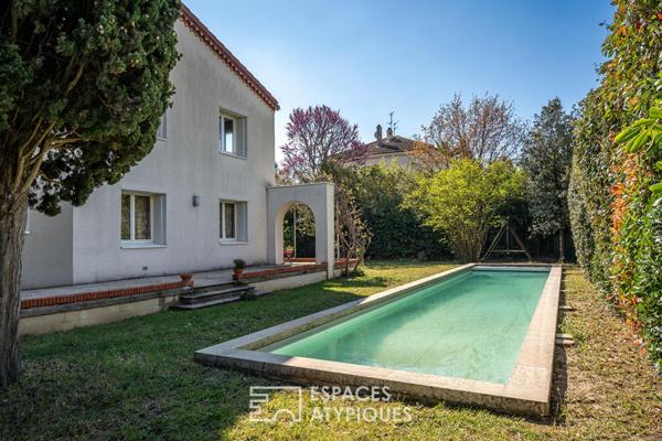 Maison centre ville avec 6 chambres et un piscine