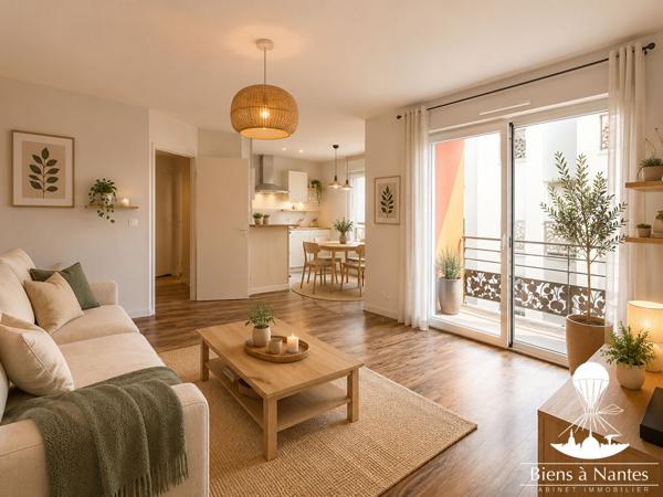 A vendre grand appartement T2 Nantes Canclaux balcon et garage , Nantes