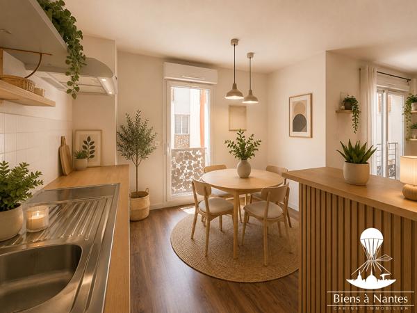 A vendre grand appartement T2 Nantes Canclaux balcon et garage , Nantes
