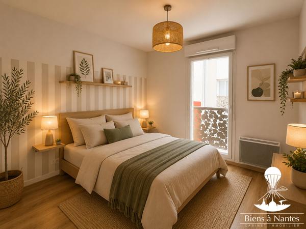 A vendre grand appartement T2 Nantes Canclaux balcon et garage , Nantes