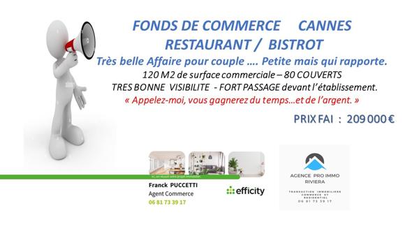 Fonds De Commerce 3 pièces - 120 m²
