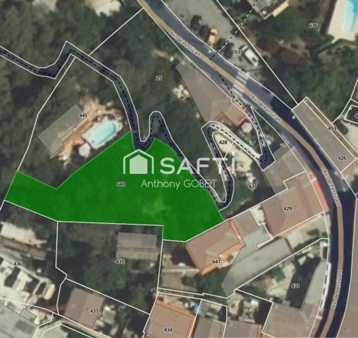 Nice Pessicart Terrain 812m2 +1er étage d'une copro