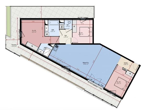 Appartement à vendre 4 pièces 93 m² Lunel