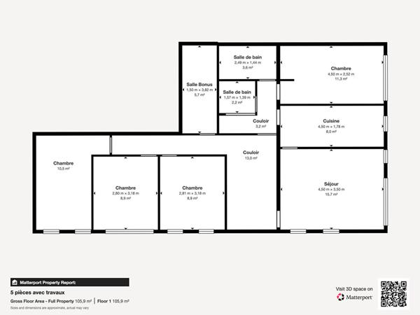 Appartement 5 pièce(s) 90.23 m2