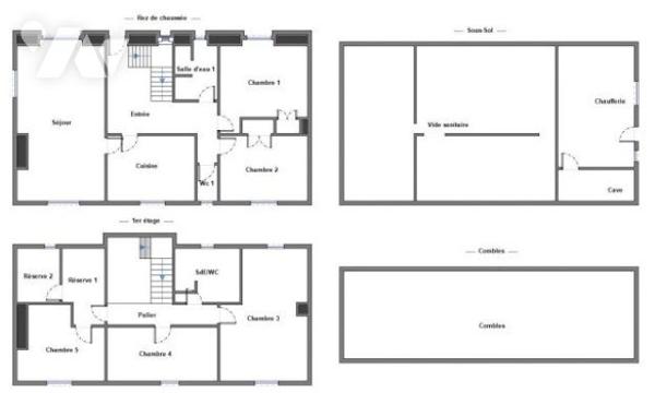 Maison traditionnelle côté campagne, entre bourg et plages