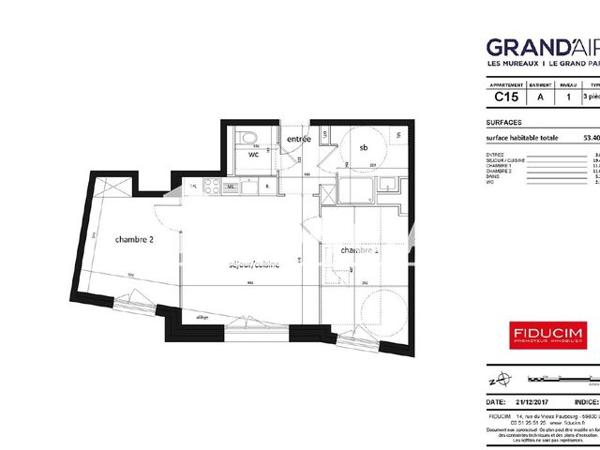 Location Appartement 3 pièces 53.4 m² - 49/51 AVENUE PAUL RAOULT Les Mureaux 78130