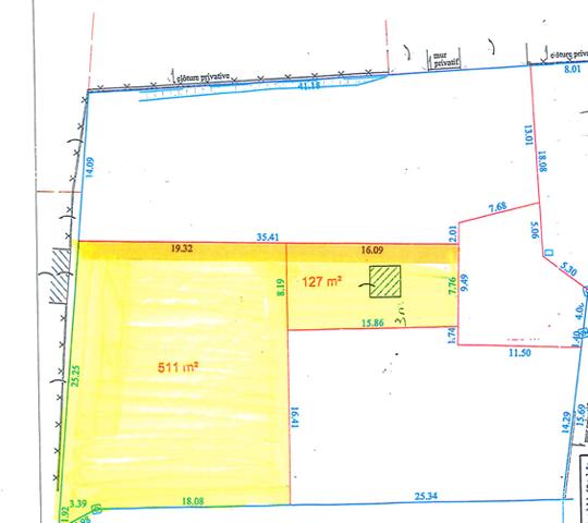 Terrain Constructible – Viabilisé Thaire 638 m2