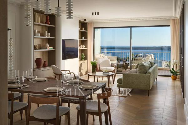 CANNES CALIFORNIE, face à la mer et aux îles de Lérins, élégant appartement